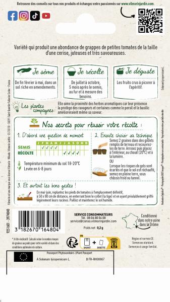 Potagères - Tomate Cerise - MEDIA_PACKAGING_VERSO